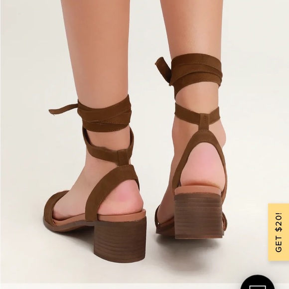 Steve Madden Lace Up Sandal Heels - Picture 2 of 8